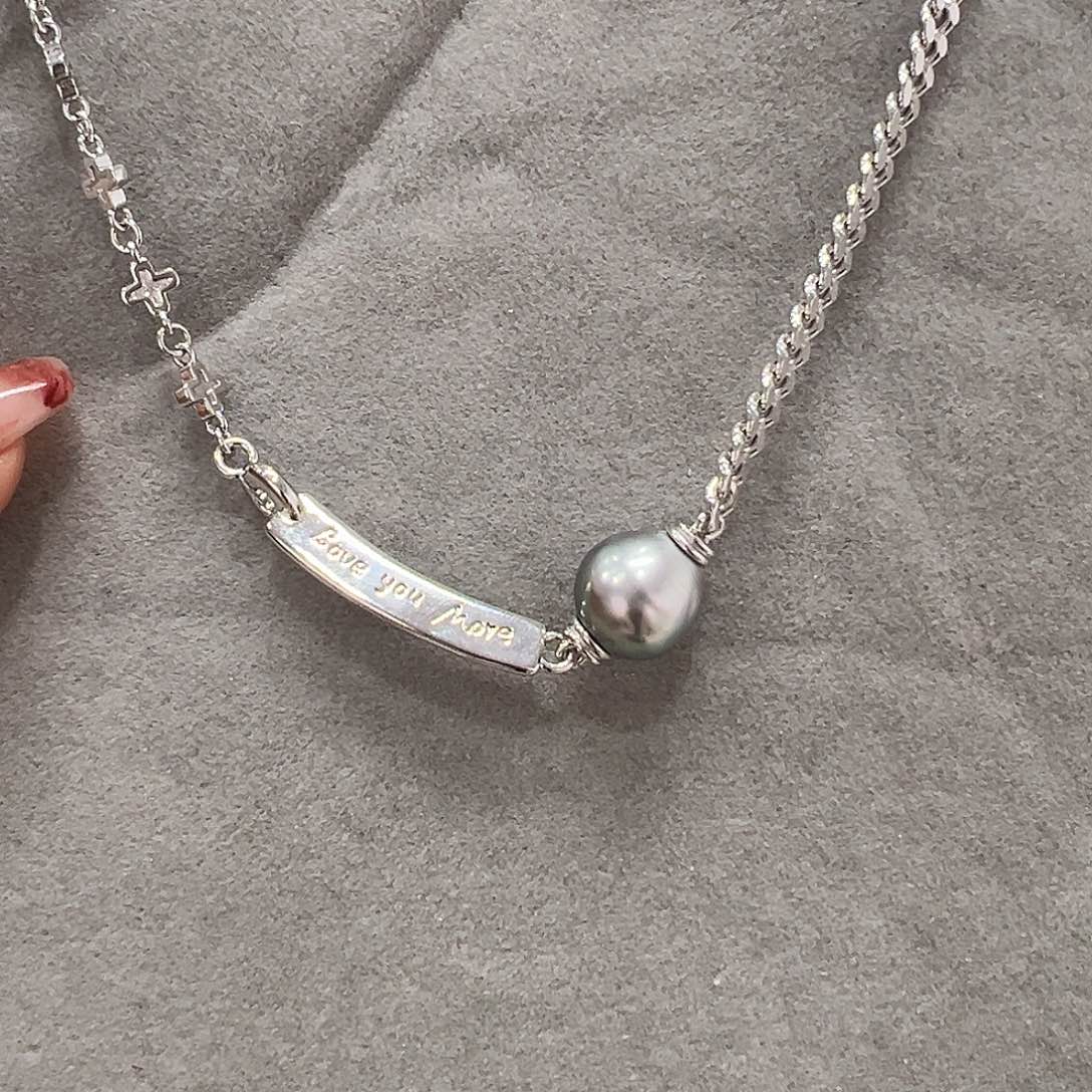 海水珍珠颈饰银S925镶嵌