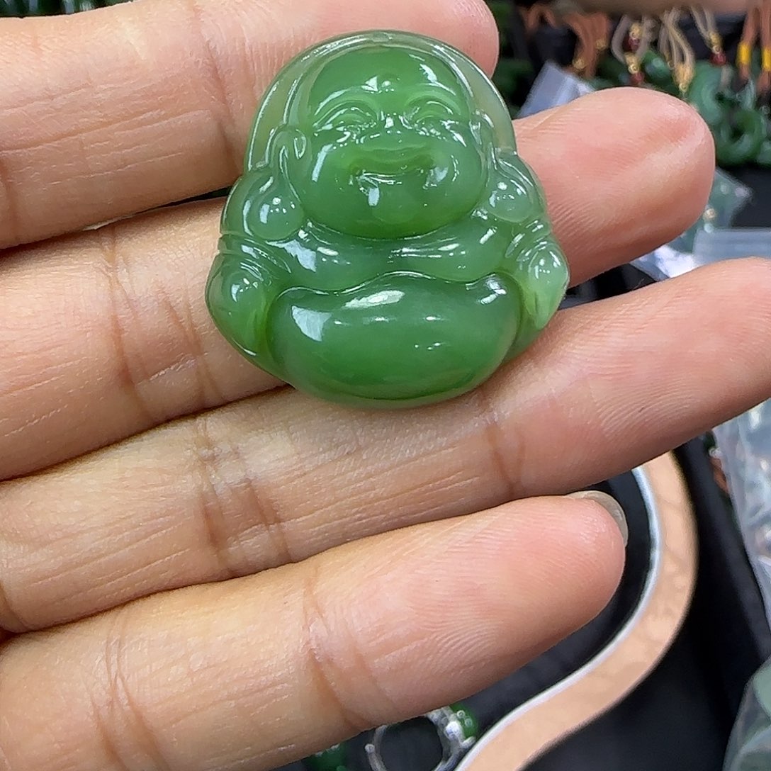 @***见和田玉（碧玉）未镶嵌吊坠(不含链)