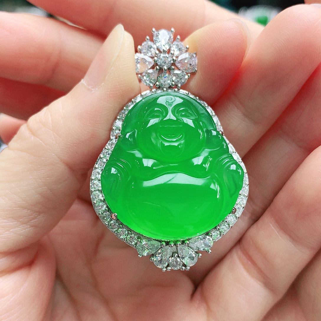 玛瑙/玉髓银S925镶嵌吊坠