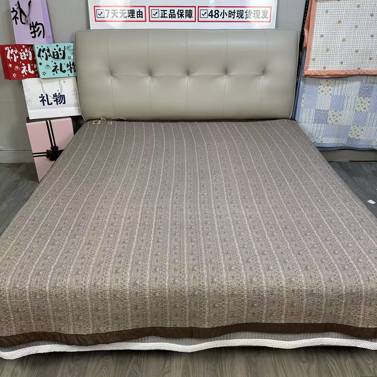 【秋风萧瑟】高端轻奢风A类四季水洗棉绗缝床盖防滑防溜榻榻米炕单