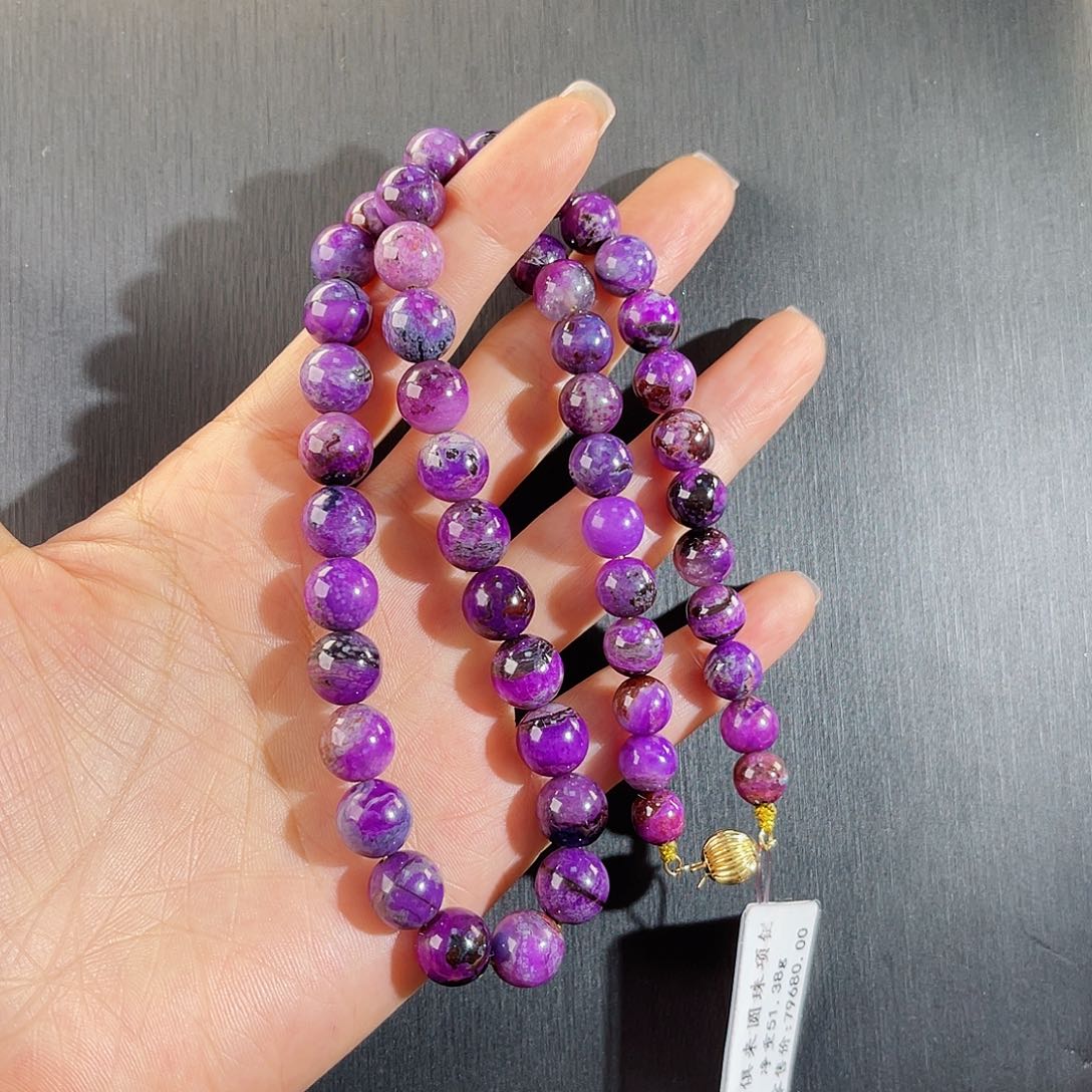 苏纪石（舒俱来）南非舒俱来老矿料项链k金未镶嵌