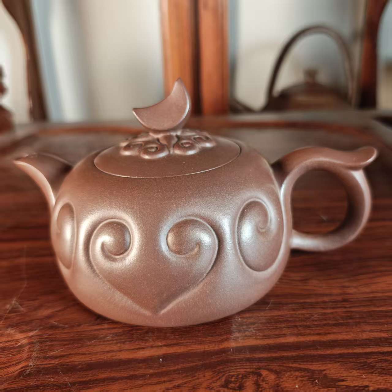 【精品紫砂】-lot008-如意-原矿紫泥-杨茗壶艺-280cc