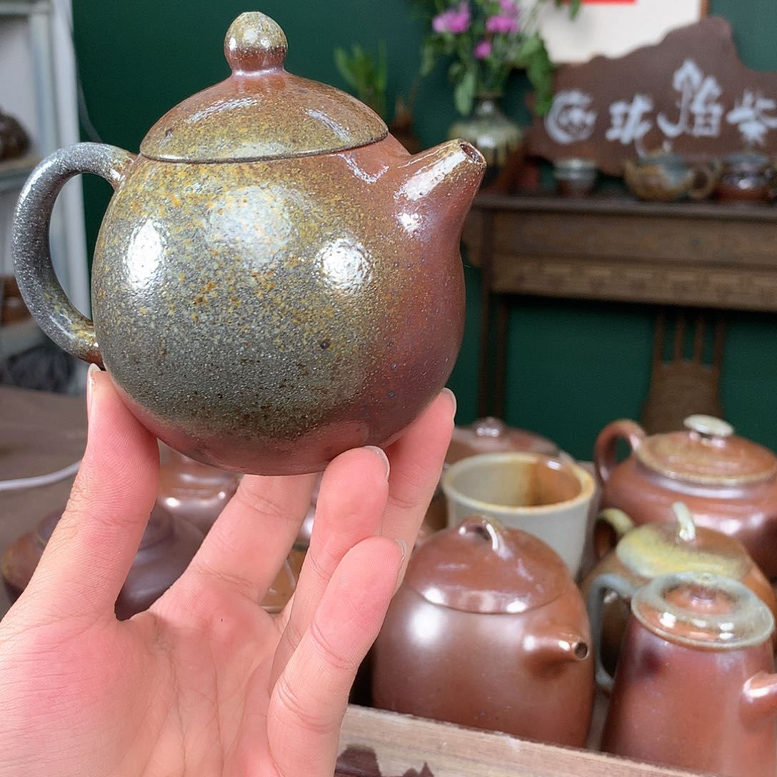 紫砂柴烧纯自然柴烧