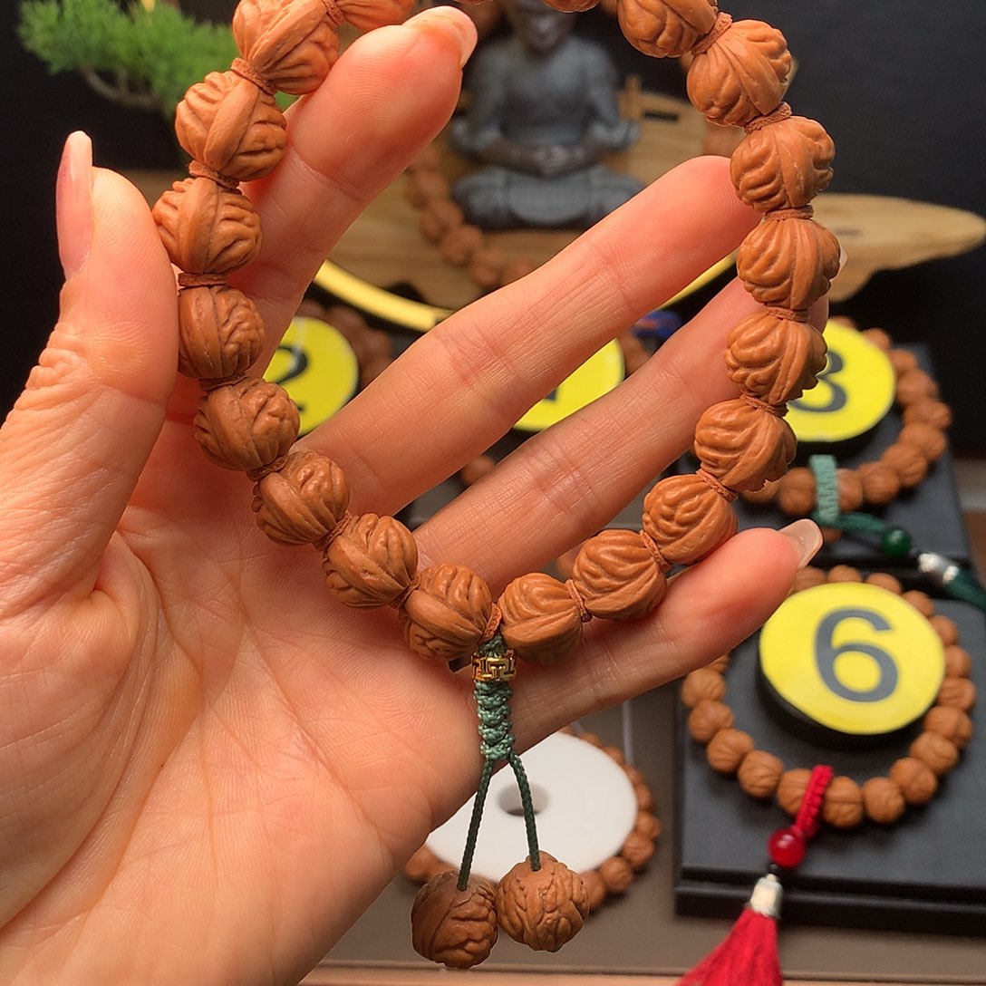 桃核手串14尺寸小金豆