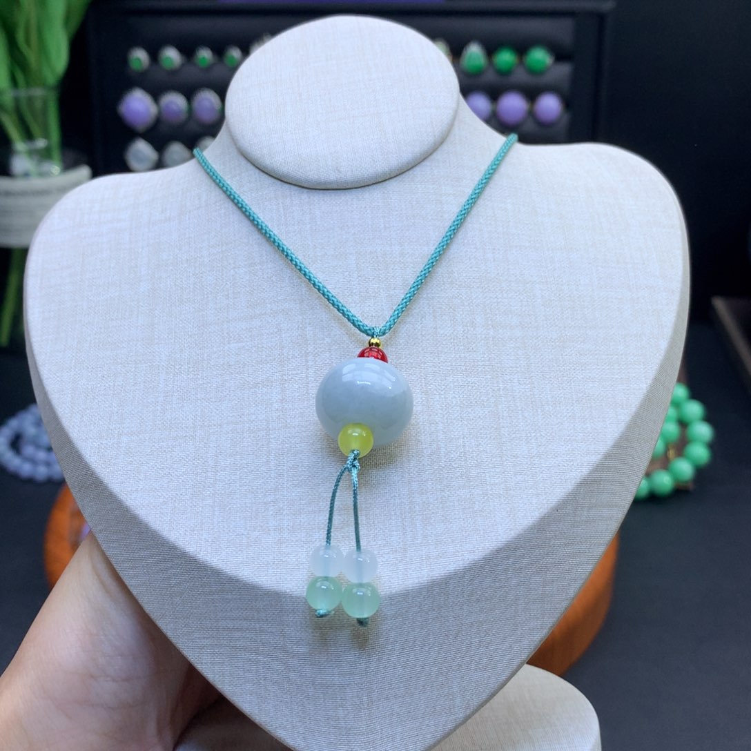 翡翠未镶嵌颈饰天然