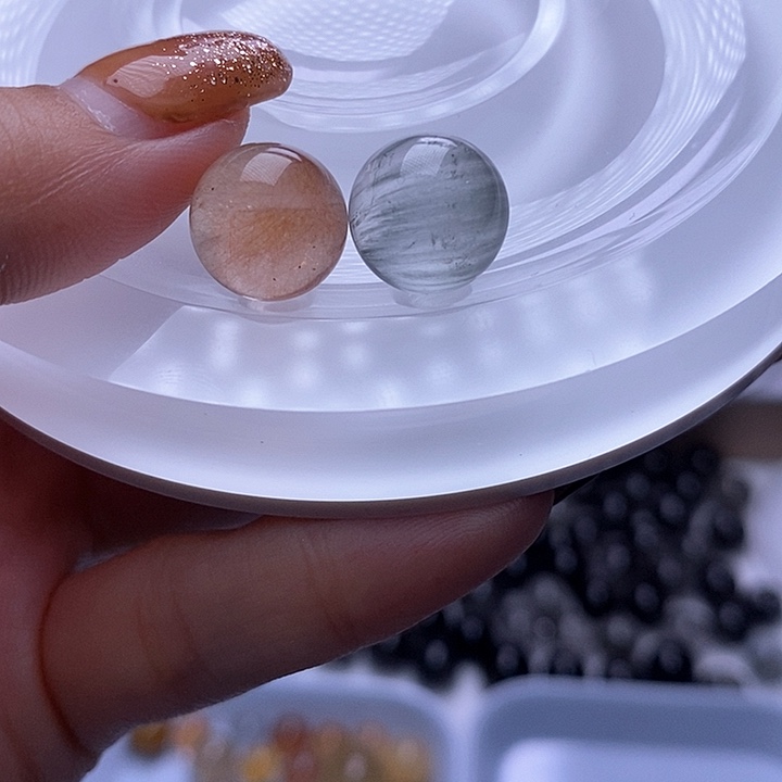 水晶天然水晶定制打孔不退不换未镶嵌