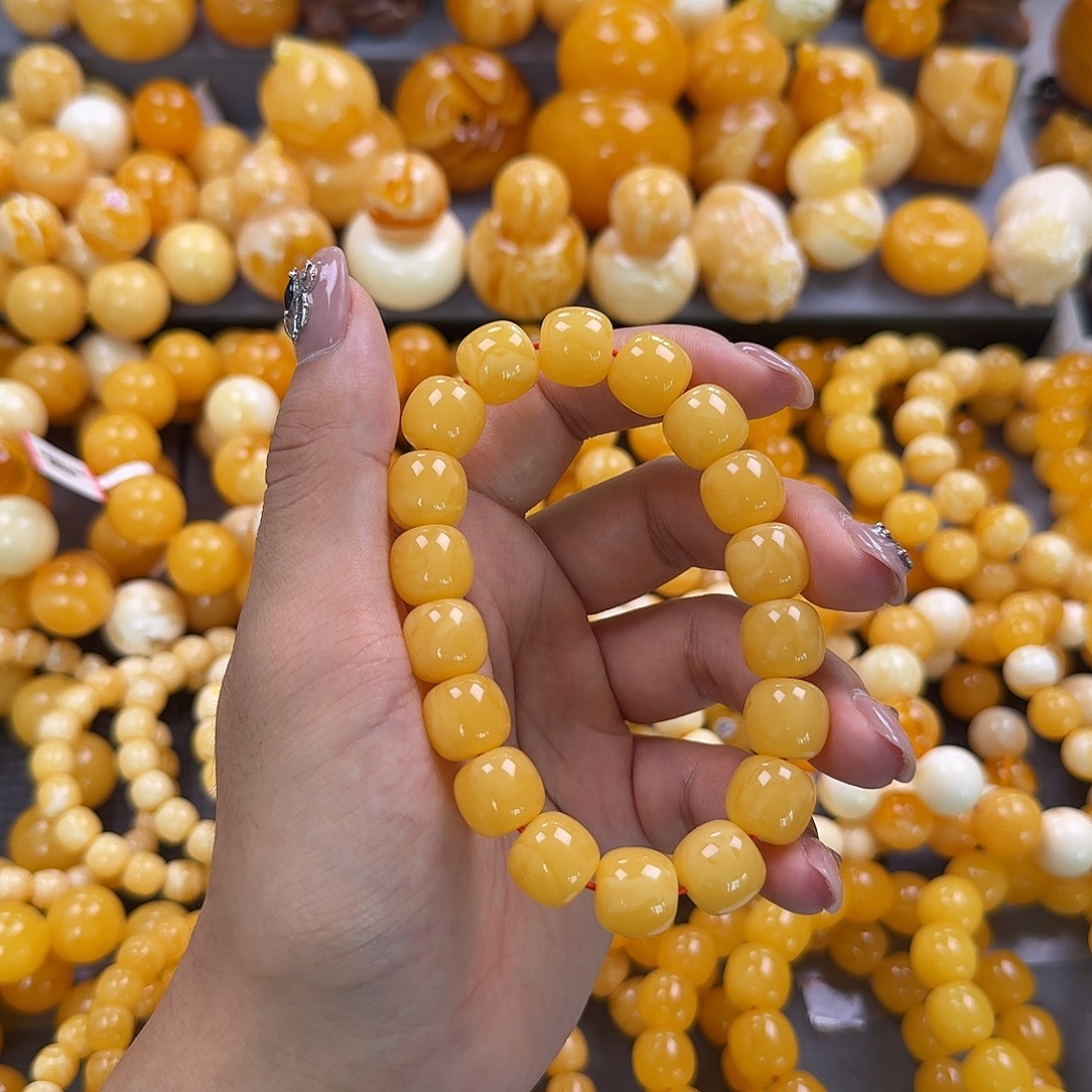蜜蜡未镶嵌珠宝奇石同料13mm