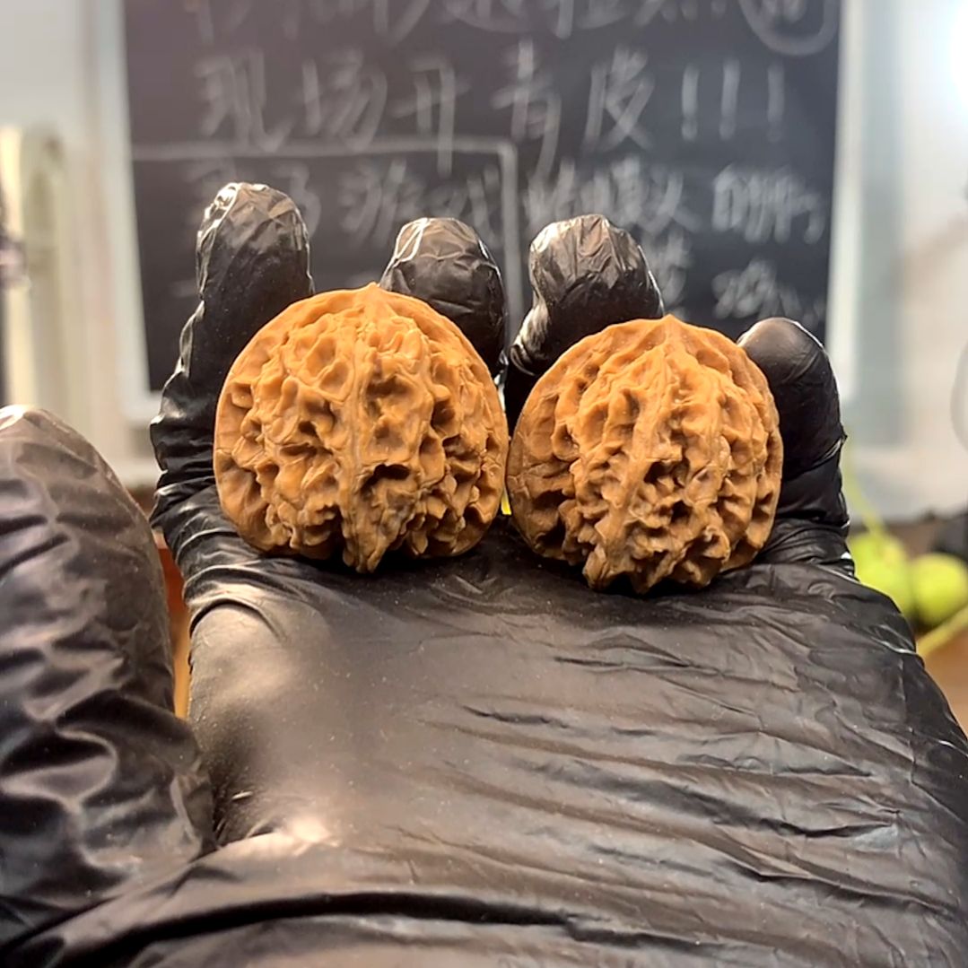 把件文玩核桃手捻核桃一对