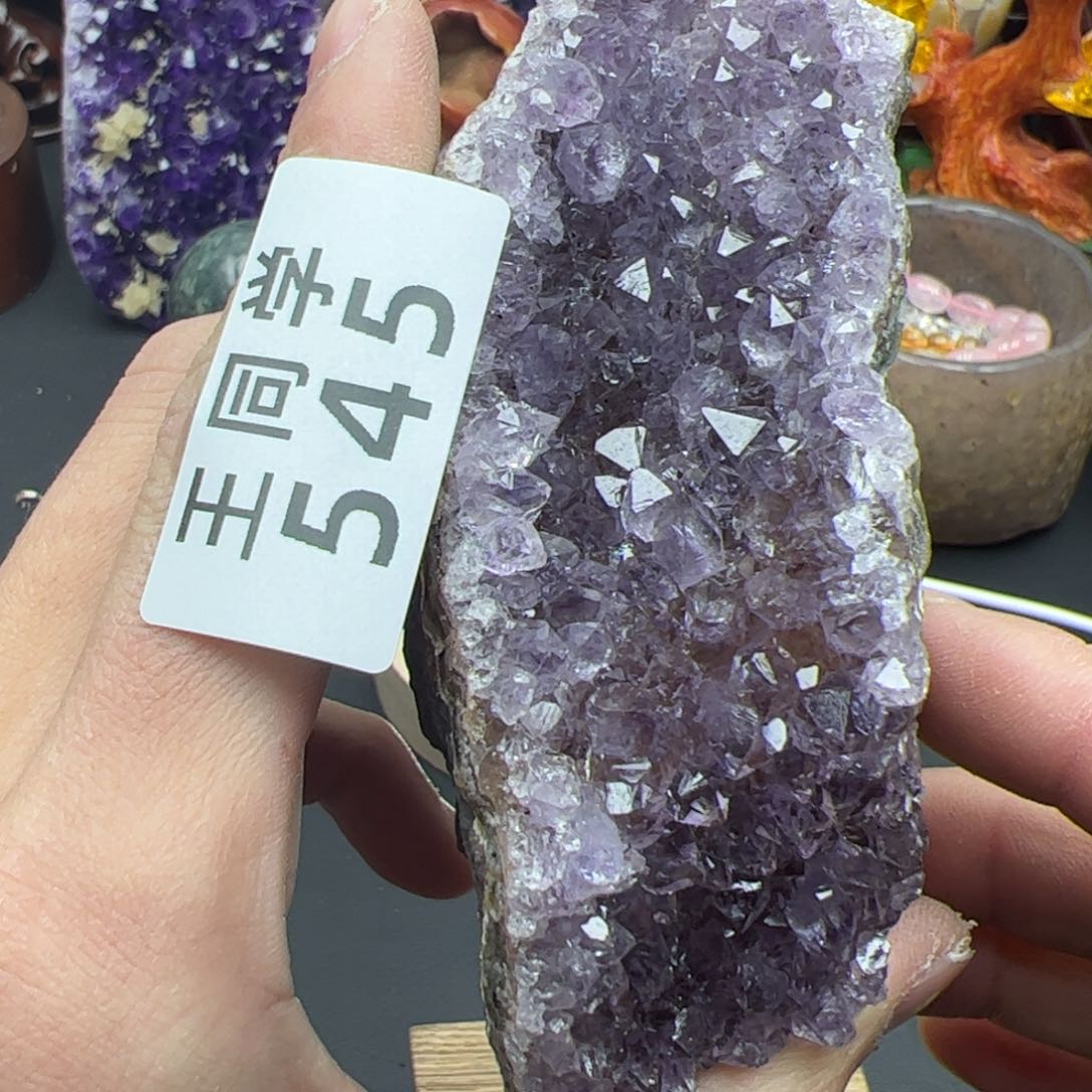 紫晶水晶摆件未镶嵌545