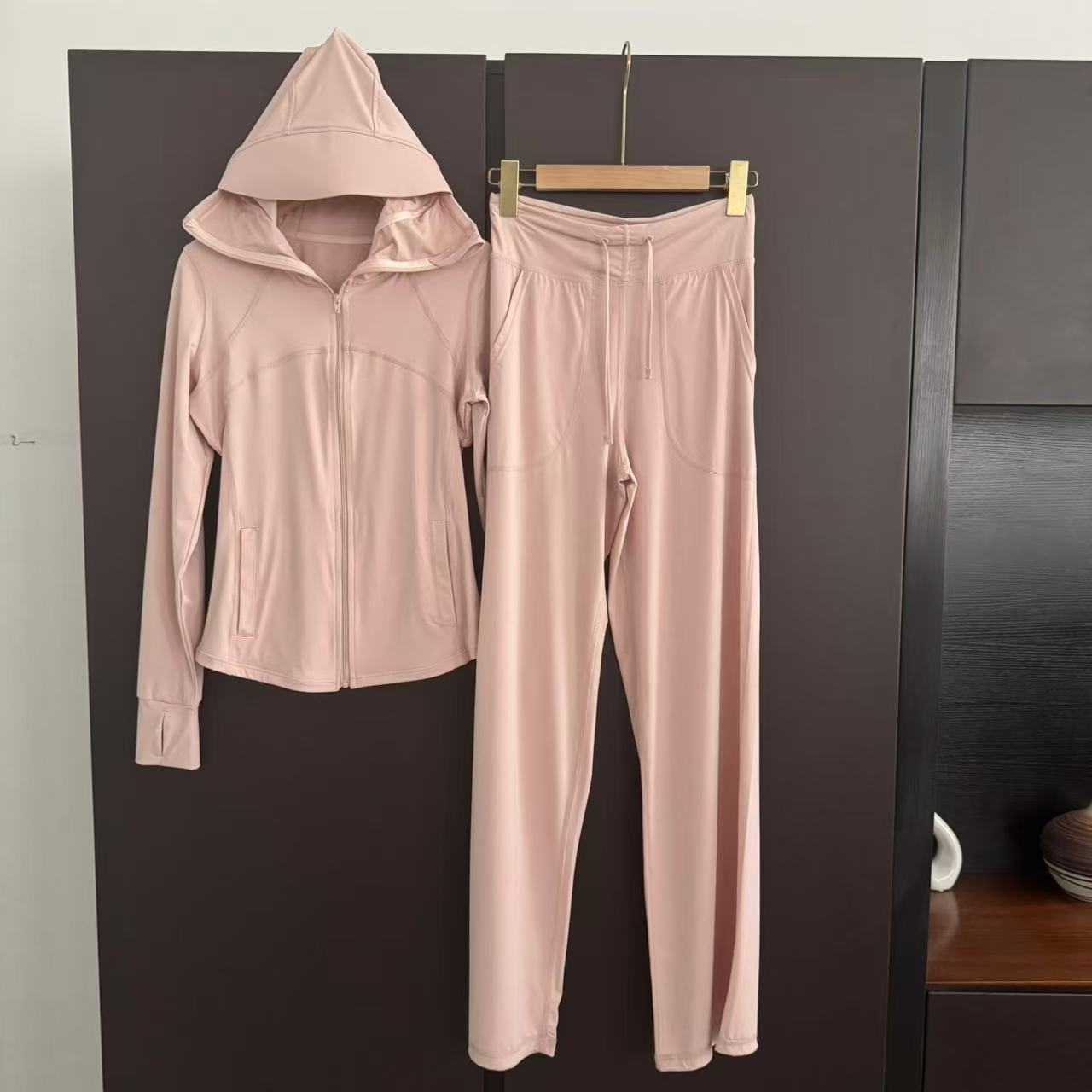 【防晒上衣裤子黑胶帽檐遮脸套装】原纱冰丝防晒服防紫外线