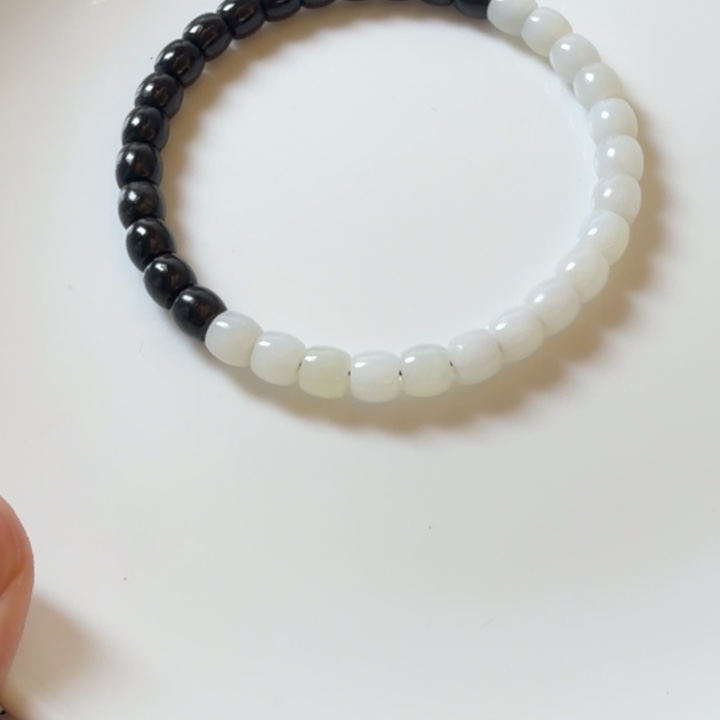 和田玉未镶嵌手链卡6直切