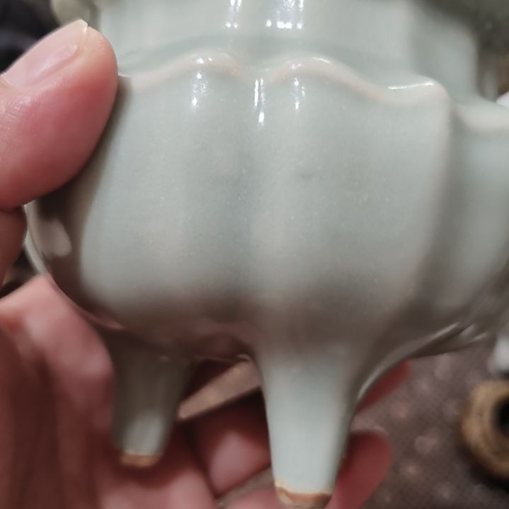 燦***容摆件一件精美龙泉香炉全品