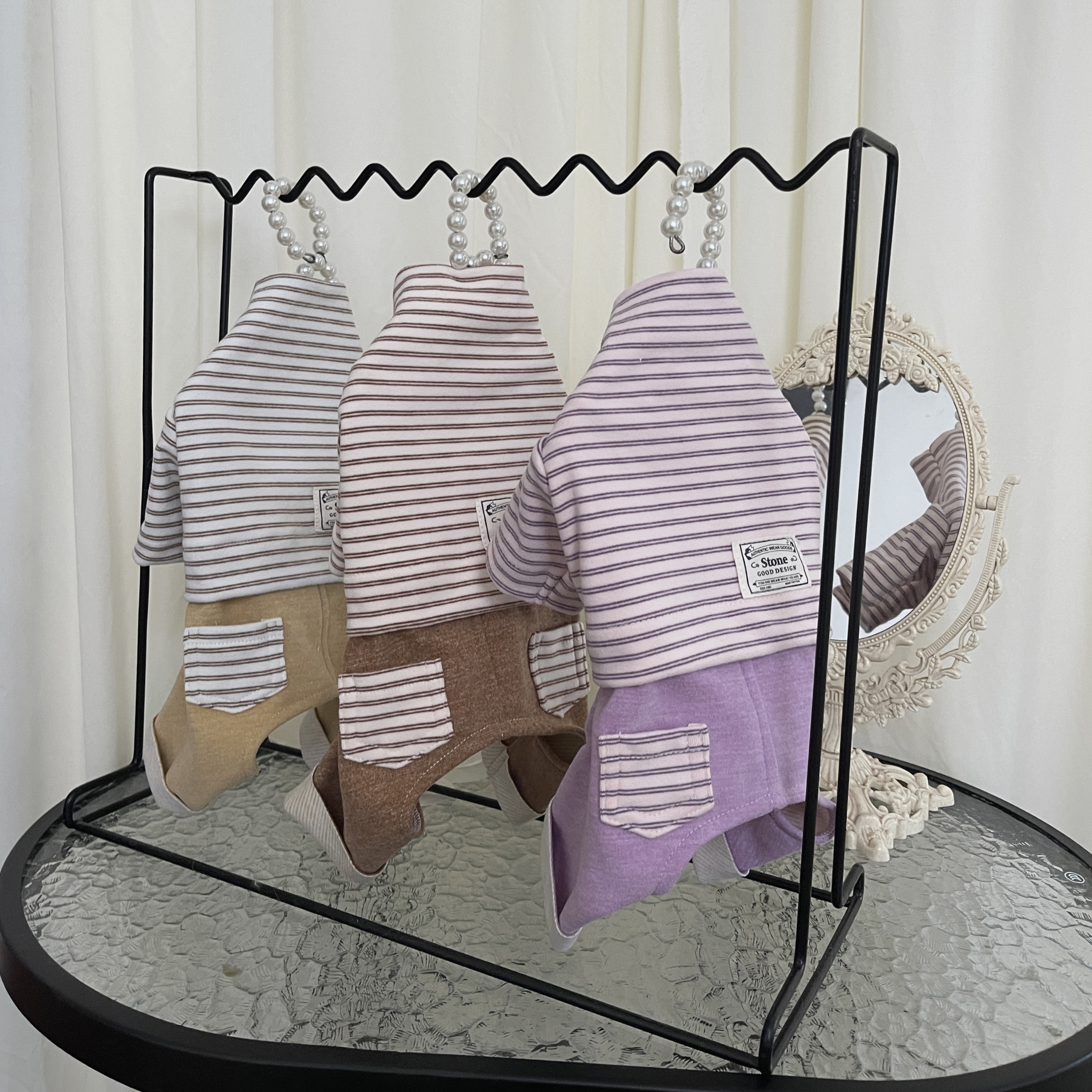 布拉格之秋狗狗连身四脚衣德绒磨毛舒适四脚衣宠物猫咪秋冬衣服