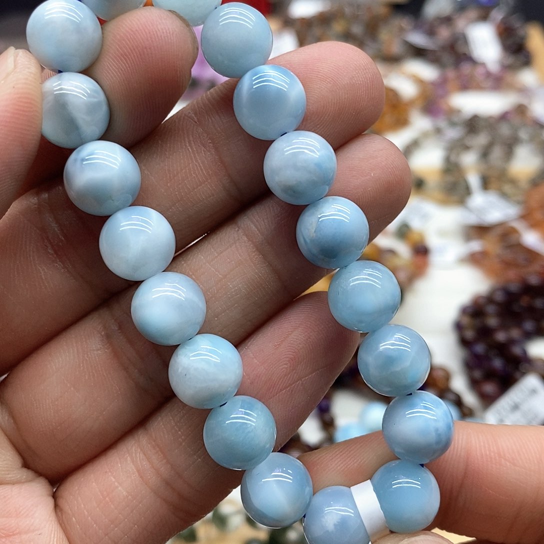 针钠钙石（海纹石）手链未镶嵌天然