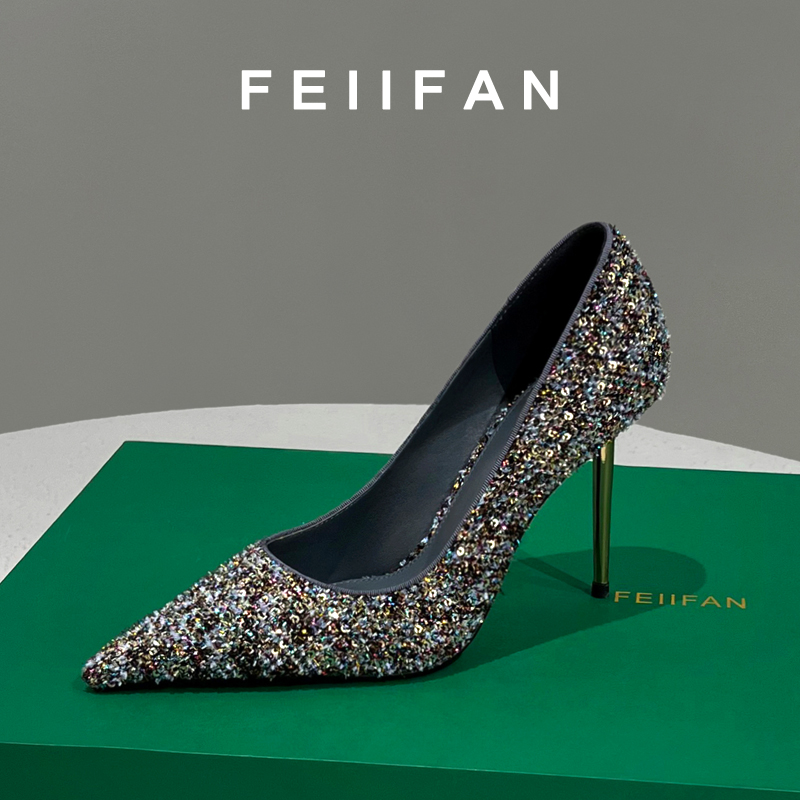 高跟鞋2025春秋新款细跟高级感气质绝美尖头单鞋女3956