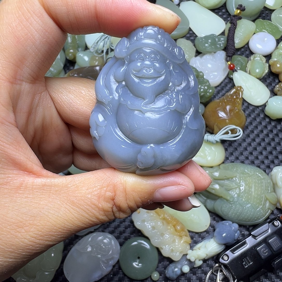 和田玉未镶嵌吊坠(不含链)卡48.8