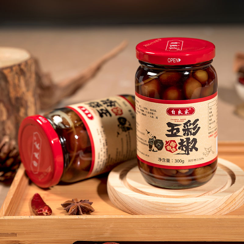 广西特产椒七彩酸辣香辣拌饭夏天开胃广西七彩泡椒