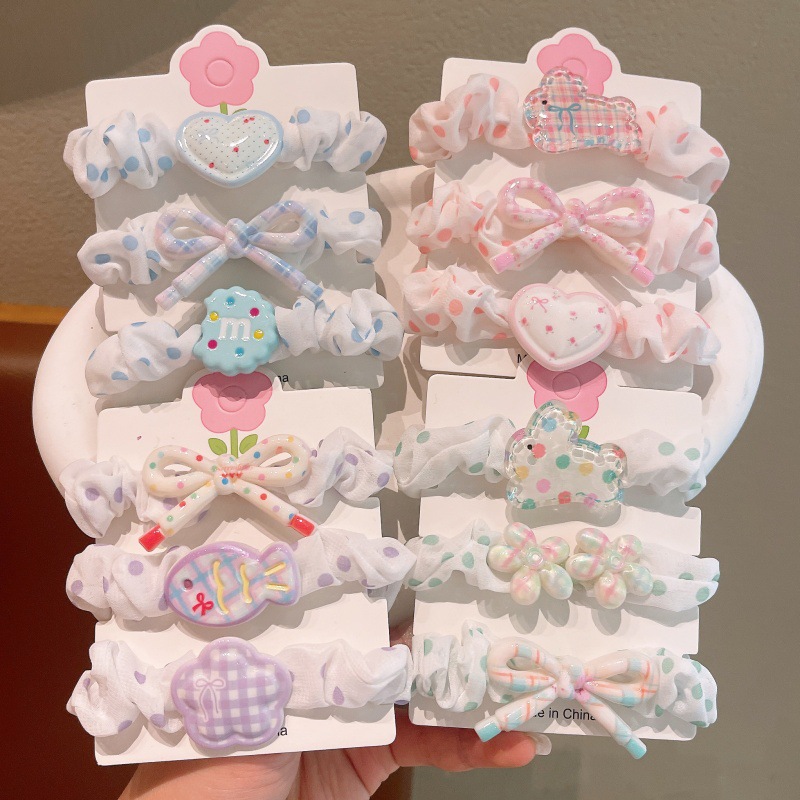 2025新款高级感卡通发圈女库洛米橡皮筋可爱儿童头绳小肠发圈发绳