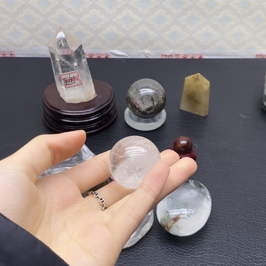 水晶未镶嵌珠宝半成品90水晶石