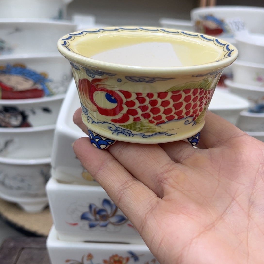 内直径6-3微瑕一只花盆