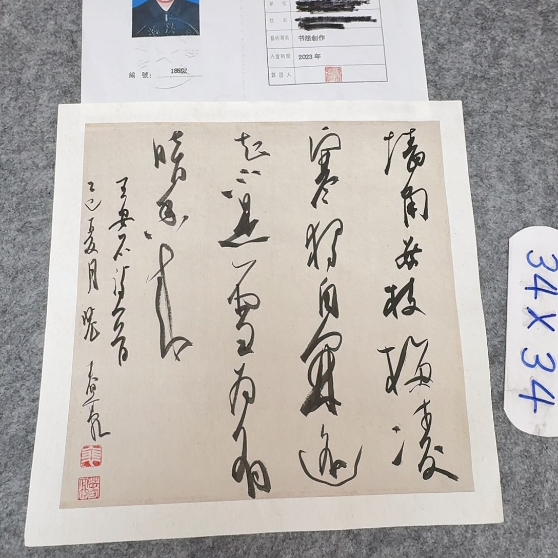 书法中书裴春亮34×34