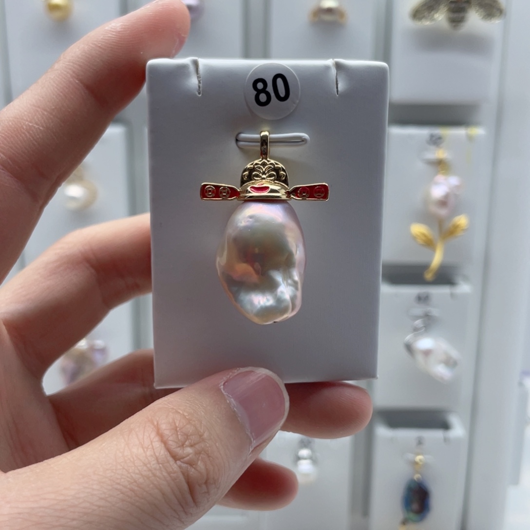 颈饰合金淡水珍珠