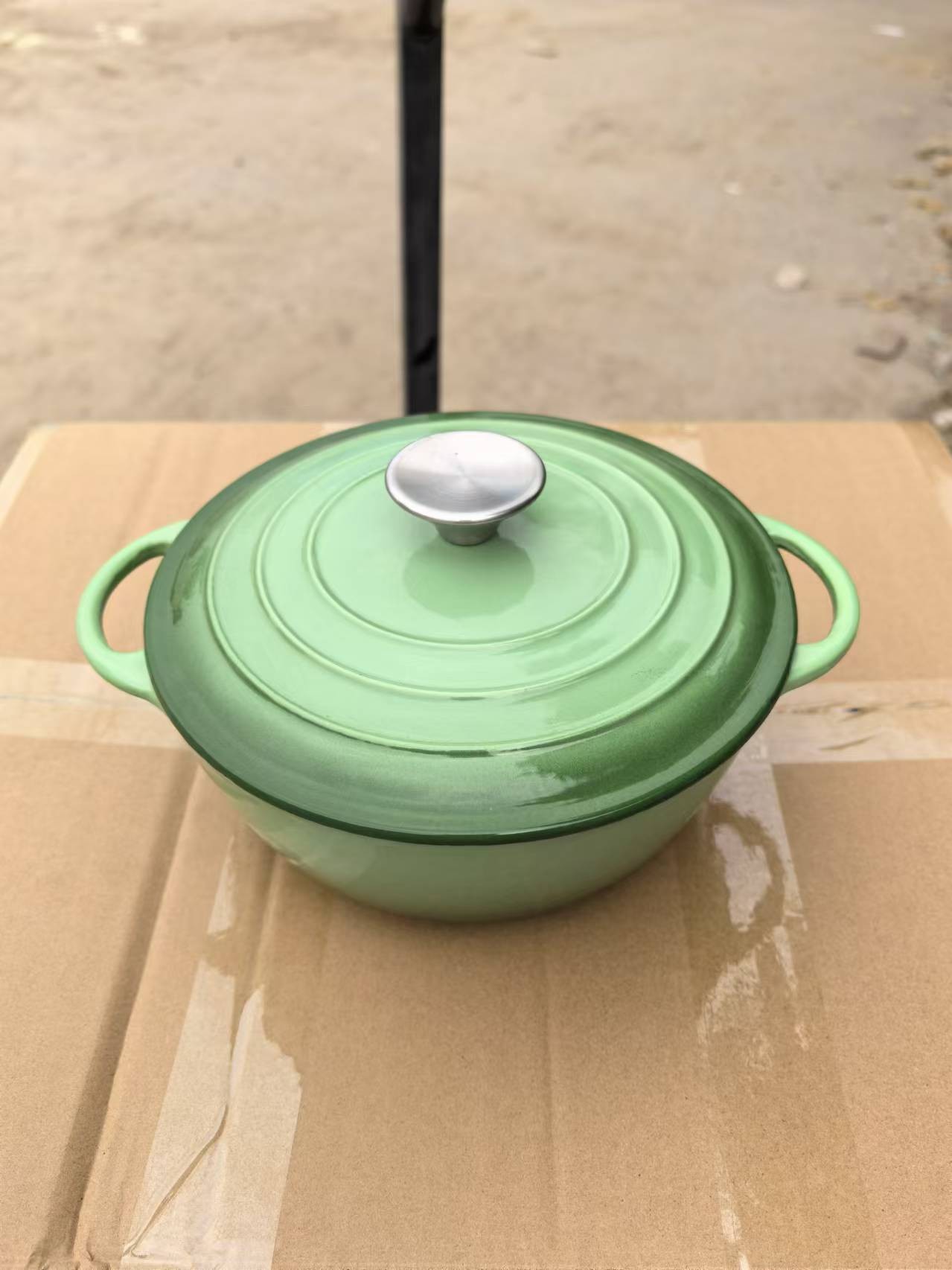 22cm绿色内白妈咪锅