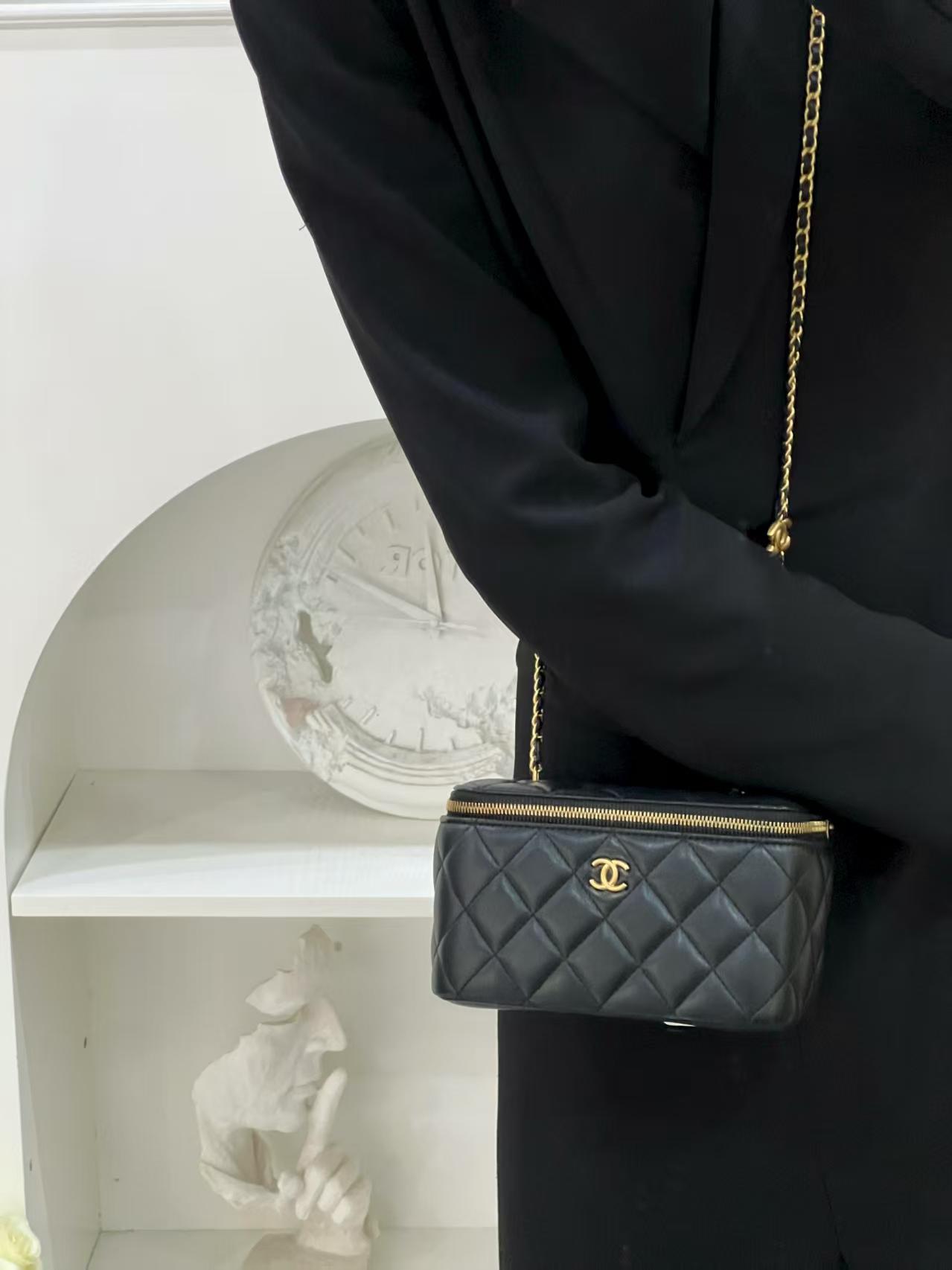 99新 Chanel/香奈儿 香奈儿爱心化妆盒包/优品