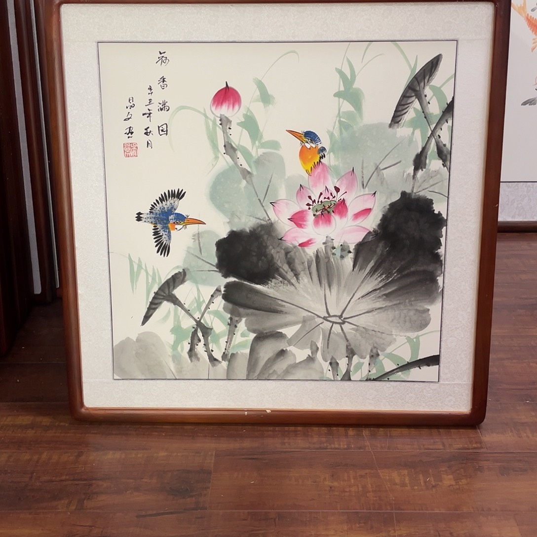 国画带框尺寸63*63厘米