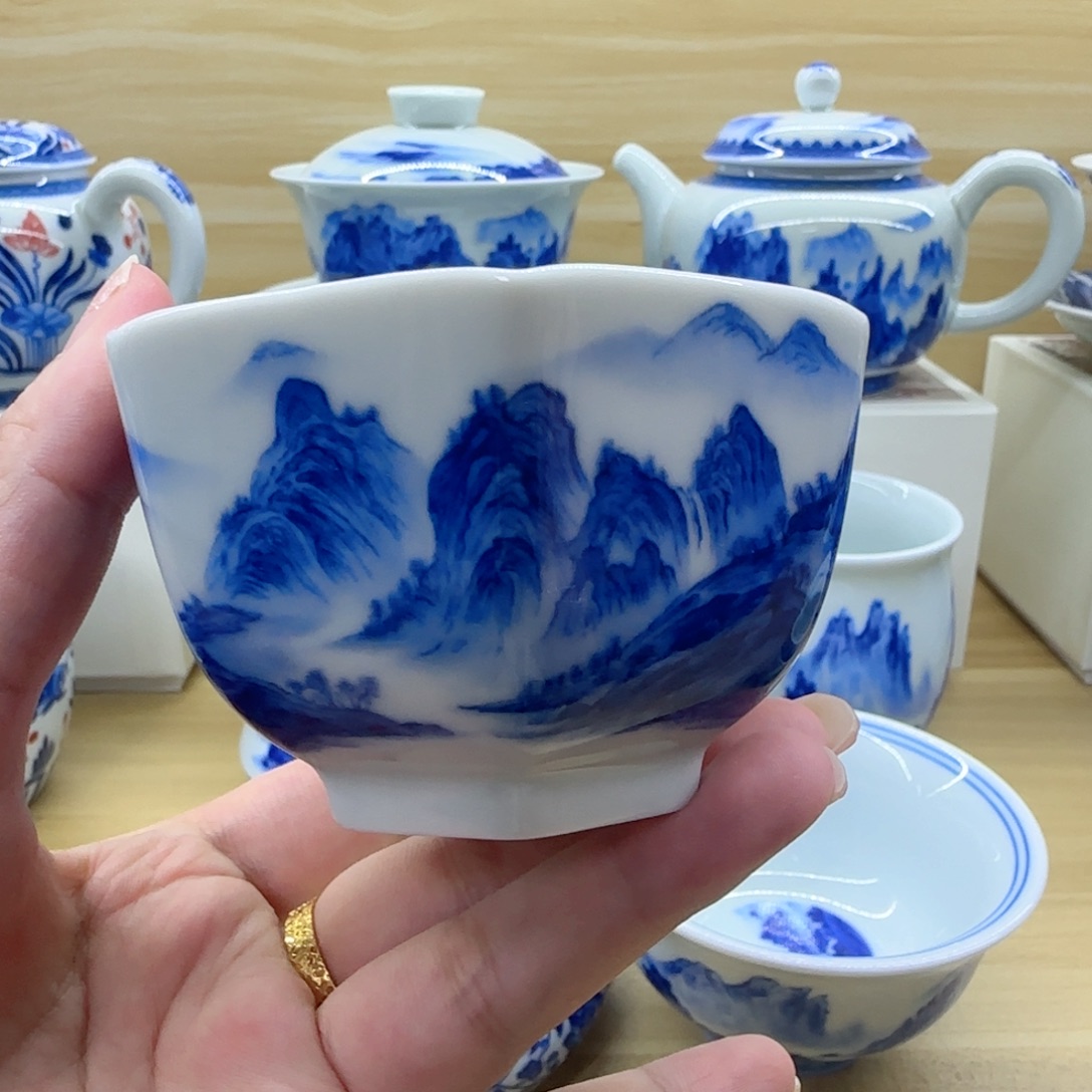 六方杯景德镇山水