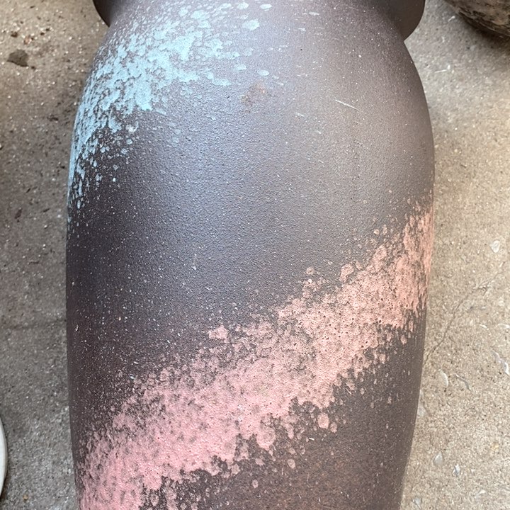 紫砂花盆高约41口约22