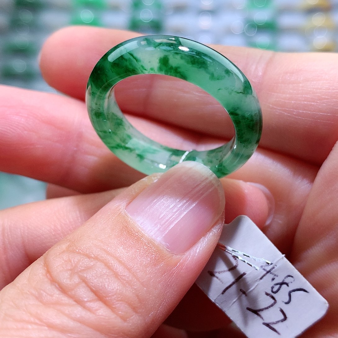 翡翠戒指未镶嵌21-22号