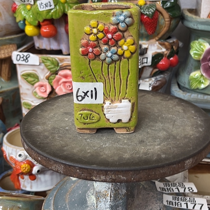 粗陶材质多肉花盆