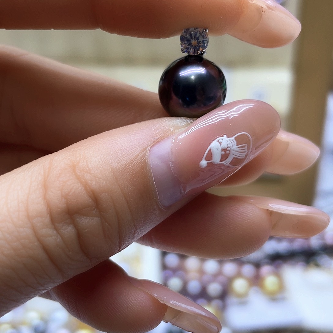 海水珍珠颈饰银S925镶嵌