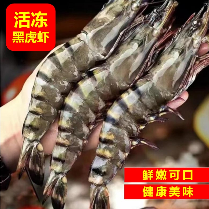  【L1黑虎虾特惠款】  3斤/盒    约20-25cm   5-7只/斤   带冰衣