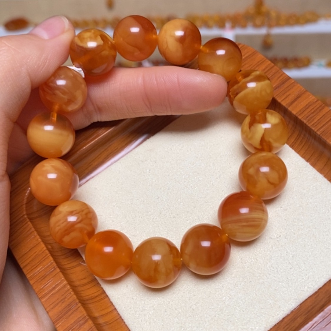 【闪购商品】未镶嵌蜜蜡手链手串