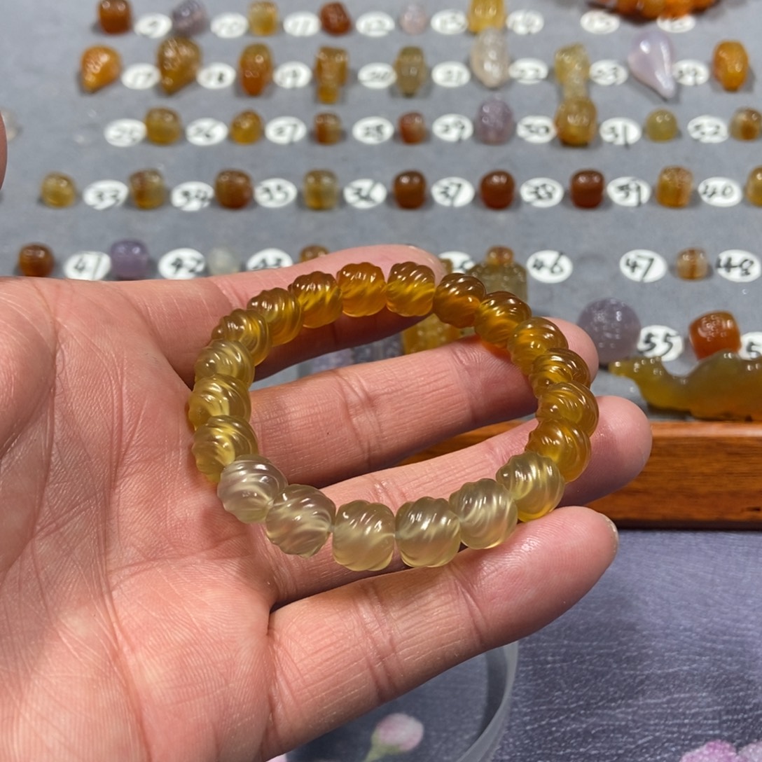 莫***玛瑙/玉髓合金颈饰串