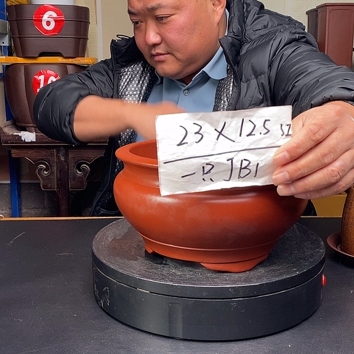 紫砂花盆货号一只JB1