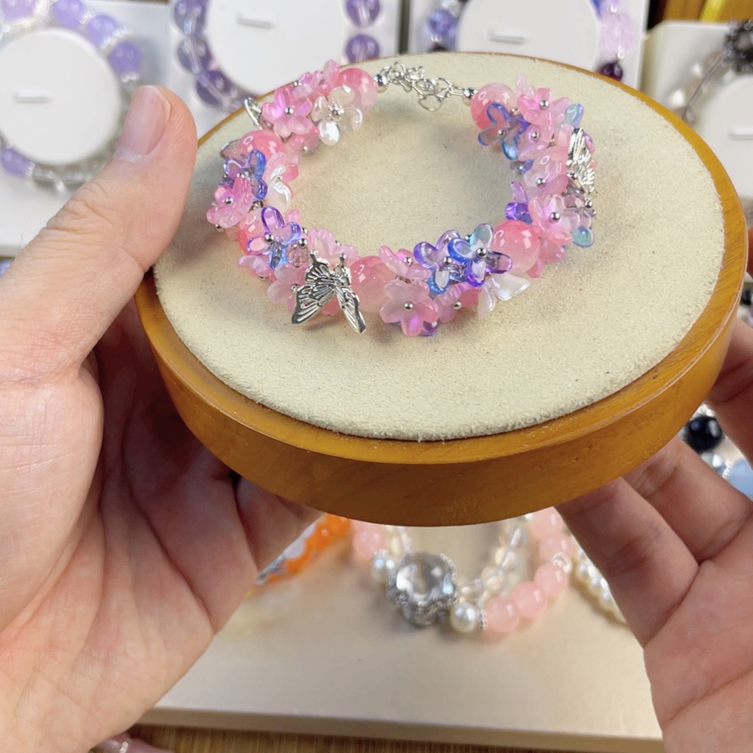 针钠钙石手饰银S925镀金镶嵌