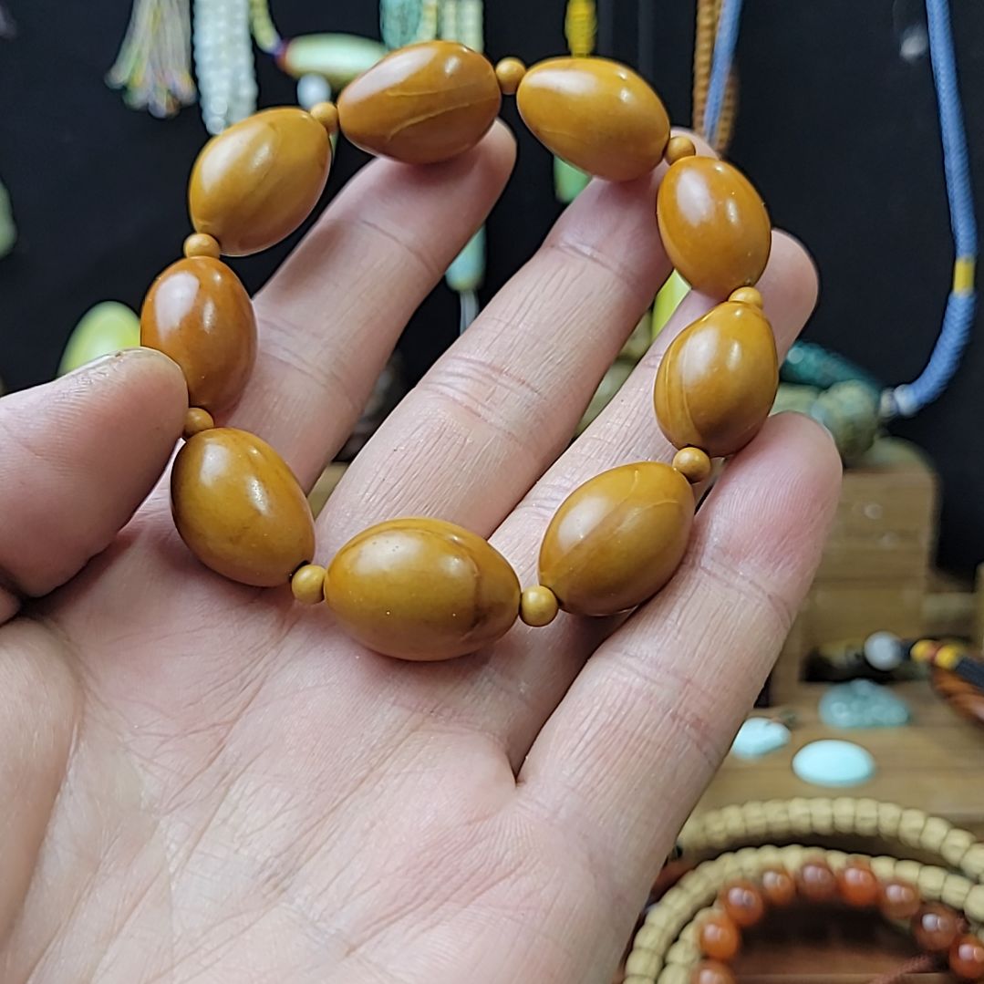 贡木精工雕刻素珠手串