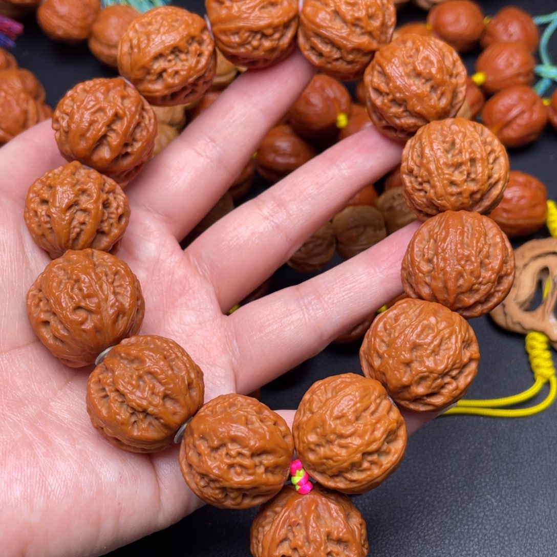 文玩核桃手串珊瑚八棱小手持