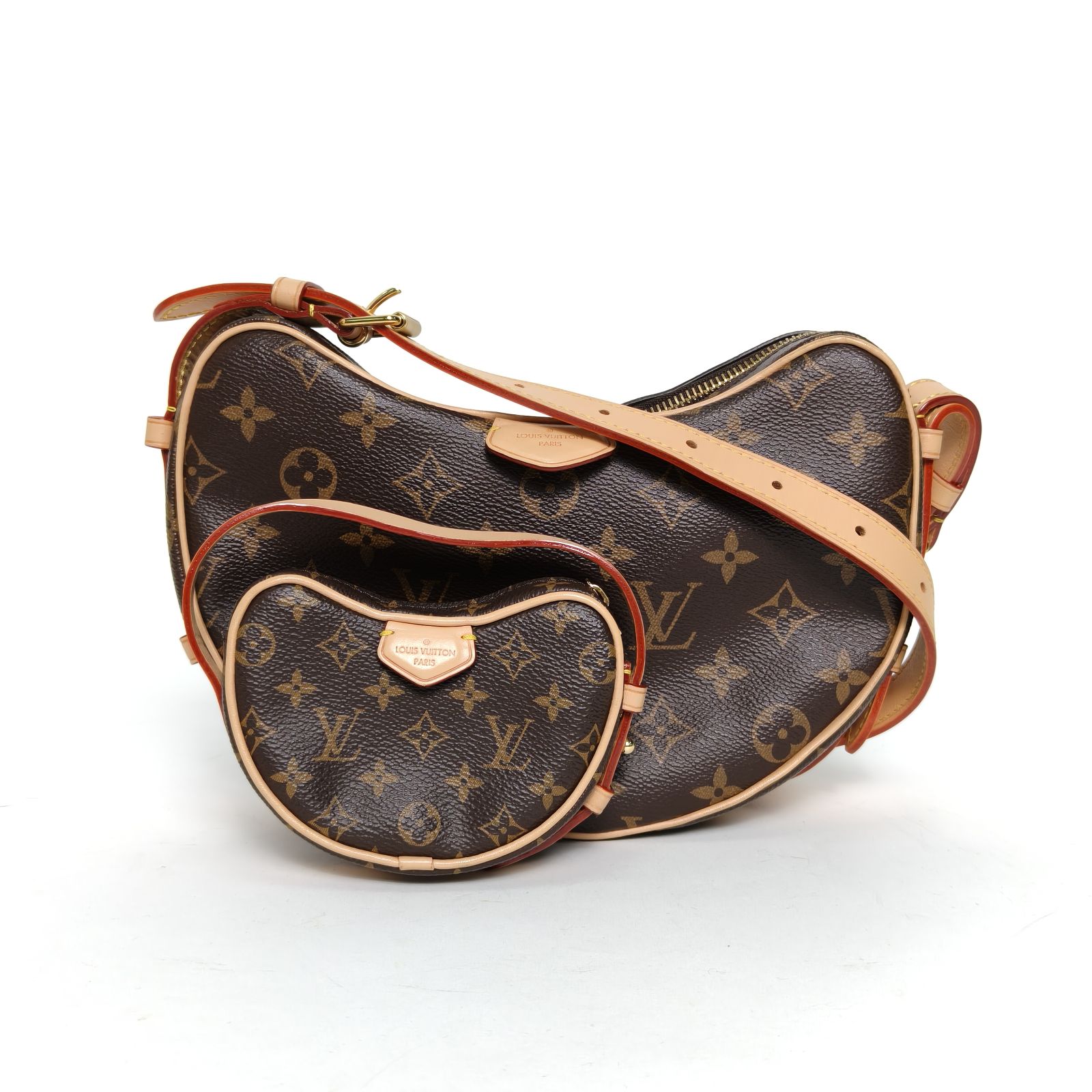 95新 LouisVuitton/路易威登 【娇】双子豌豆包老花PVC芯片 926716