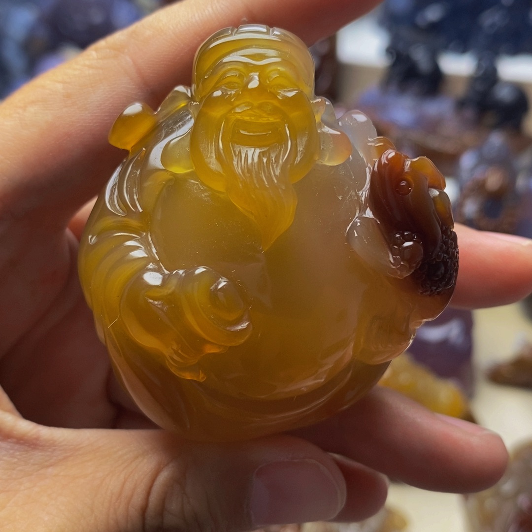 未镶嵌手把件玛瑙/玉髓