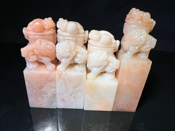 老挝石兽鼎印章小精品章