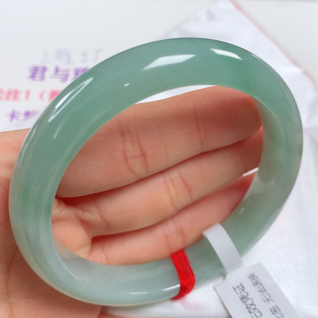 翡翠手镯未镶嵌 正圈⑨⑧ 强推