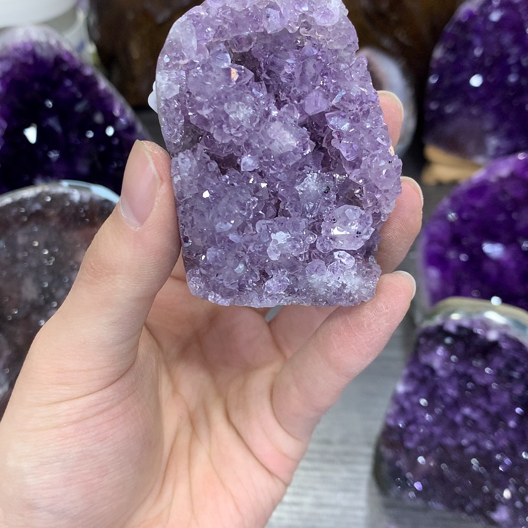 紫晶珠宝半成品未镶嵌372