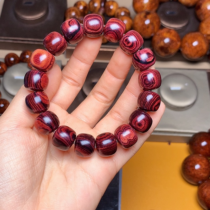 花梨木类手串/手链黄花梨风化料老挝花梨土埋料1.3