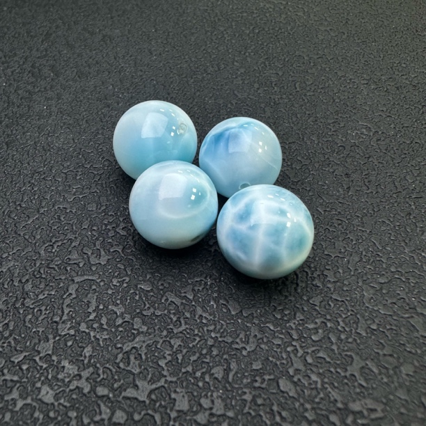 【小宝晶选】天然海纹石DIY单珠 多样性发一件 约14mm 1153XBXC