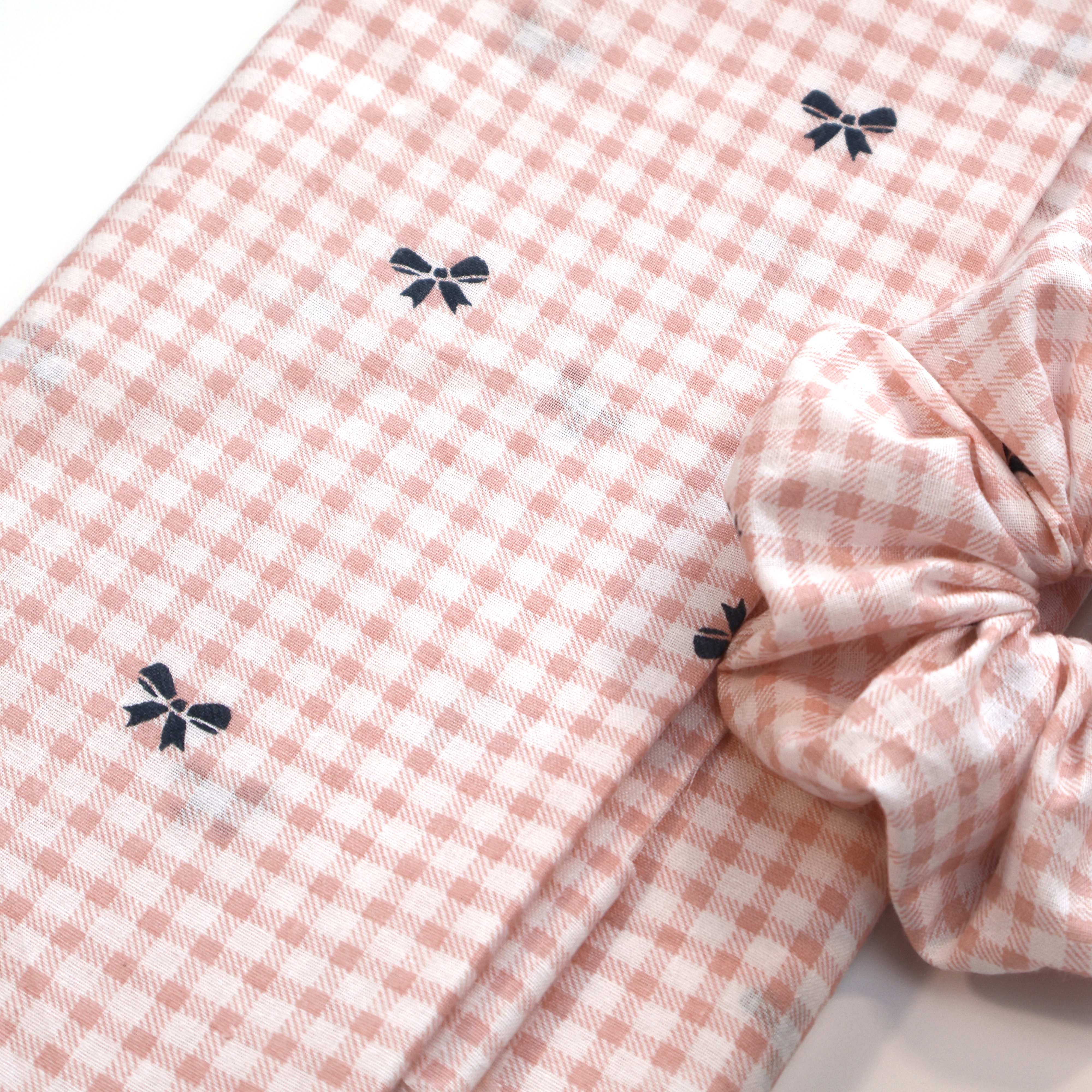 【甜莓格子蝶】纯棉层平纹手工DIY发饰抱枕桌布 布料