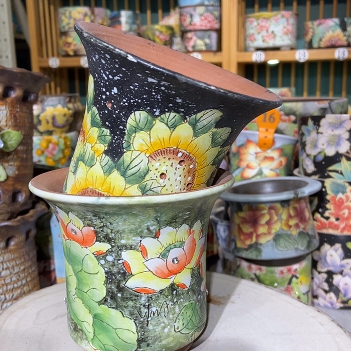 红陶景德镇艺术手绘作品